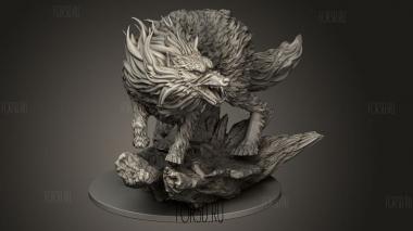 Мифология Фенрира 3d stl модель для ЧПУ