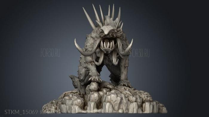 Mythology Gr hellhound stl model for CNC