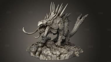Мифология адский пес 3d stl модель для ЧПУ