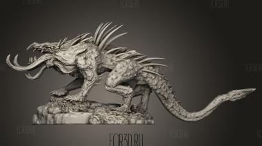 Мифология адский пес 3d stl модель для ЧПУ