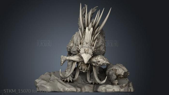 Mythology Gr hellhound stl model for CNC