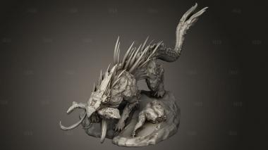 Мифология адский пес 3d stl модель для ЧПУ