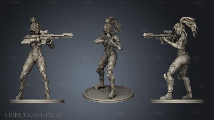 Sniper One stl model for CNC