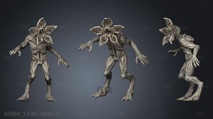 orchid stalker Demogorgon Stranger Things 21 stl model for CNC