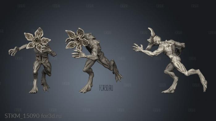 orchid stalker Demogorgon Stranger Things B22 stl model for CNC