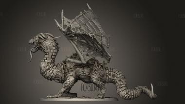 Дракон Имитирует ВетрЯную мельницу 3d stl модель для ЧПУ