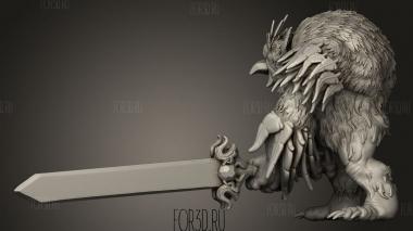 Король Орков Лесной Первой Волны Воины-Совиные Медведи 3d stl модель для ЧПУ