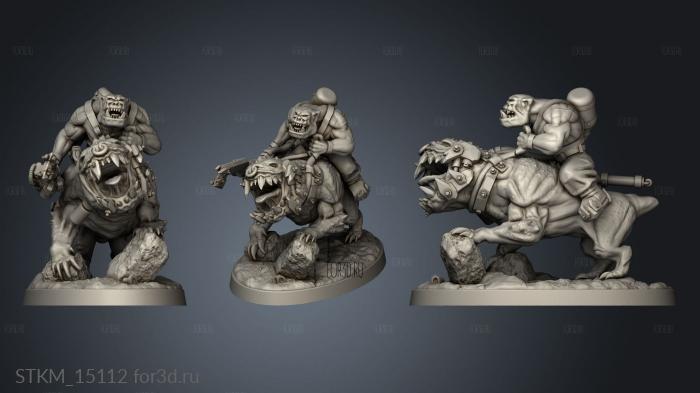 Ork Squig Waaagh Beast Riders Bulwark Gaming stl model for CNC