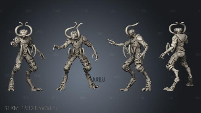 alien mantis MODULAR space insect weapons stl model for CNC