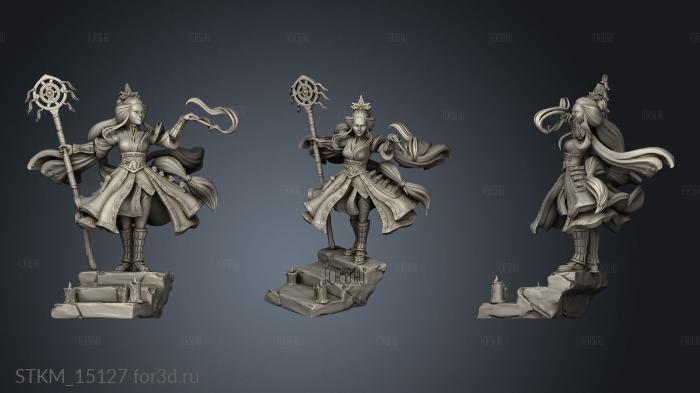 Forbidden Magic Sorceress Era stl model for CNC