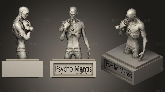 Psycho Mantis stl statuette stl model for CNC