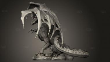 Гигантский Зомби-Древний Синий Дракон 3d stl модель для ЧПУ