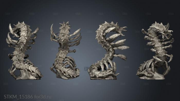 Remorhaz Young stl model for CNC