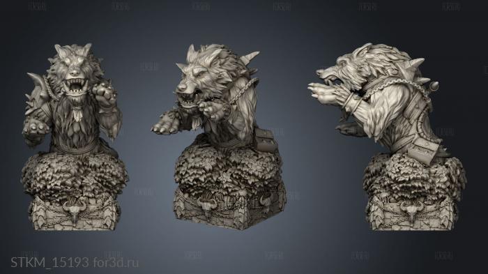 Orc Chess Knight stl model for CNC