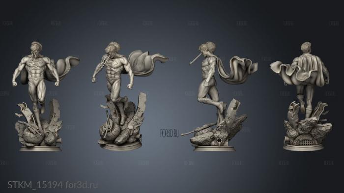 man in attack stl model for CNC