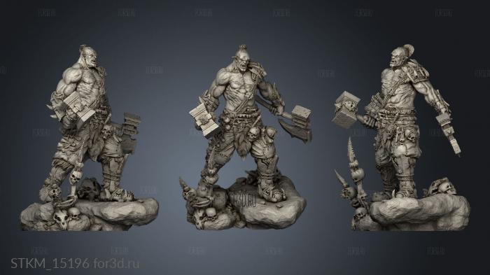 Orc Horde berserker ver BERSERKER stl model for CNC