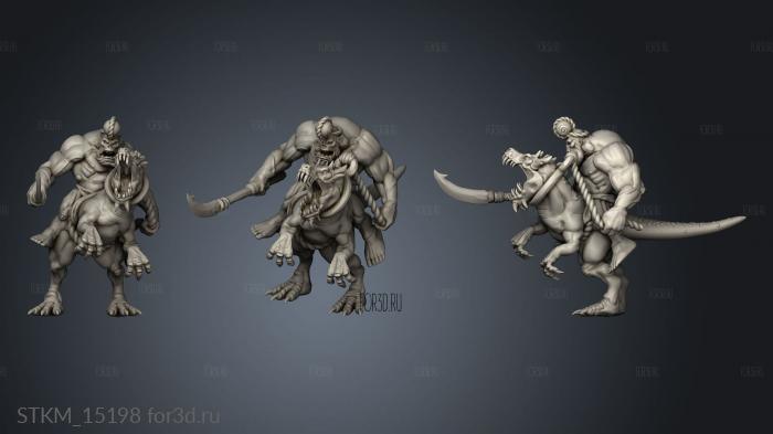 Orc King Riders Riders stl model for CNC