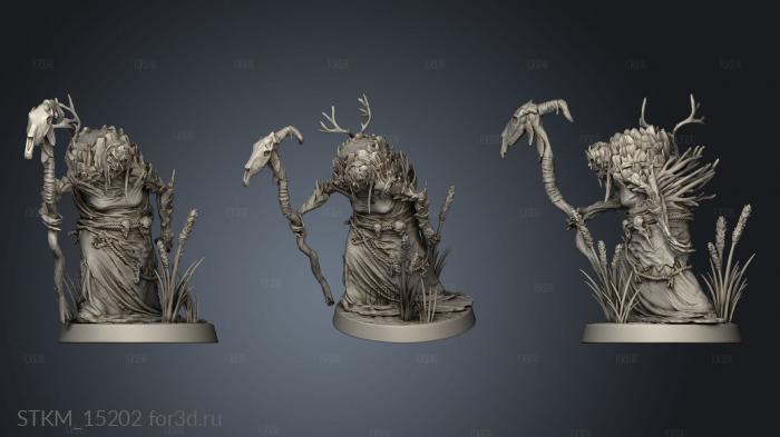 Swamp Witch stl model for CNC