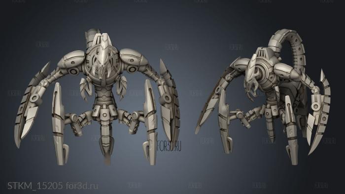 Robot Legion Tri Scorpions stl model for CNC