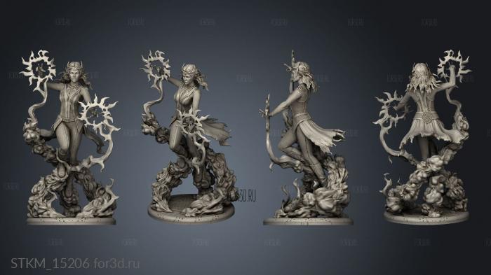 Scarlet Witch stl model for CNC