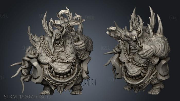 Orc King Great Sickness Greatsicknees stl model for CNC