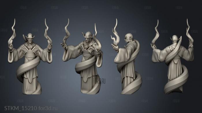 Orc king Vampires Vampire Sorcerer stl model for CNC