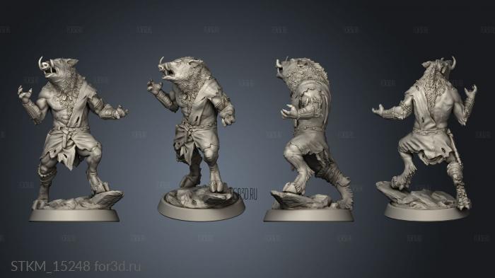 conspiracy Enemies Wereboar Were Boar stl model for CNC