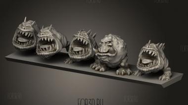 Закорючки орков и гоблинов 3d stl модель для ЧПУ