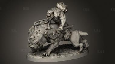 Волнистые Всадники на зверях-Оплот игр для 3d stl модель для ЧПУ
