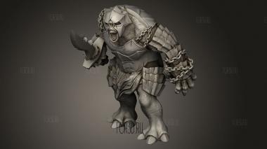 Случайный меч тролля 3d stl модель для ЧПУ