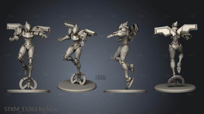 Overwatch Pharah stl model for CNC