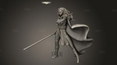 ЖЕНЩИНА-ДЖЕДАЙ 3d stl модель для ЧПУ