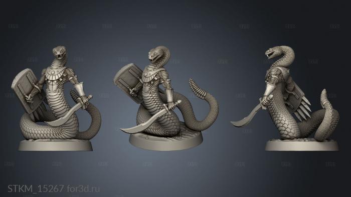 The Gunslinger Rattlers Warrior Snake stl model for CNC