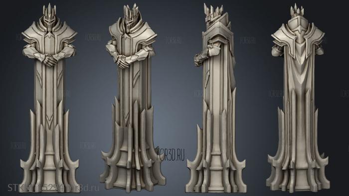 Paladin Chess Black KING stl model for CNC