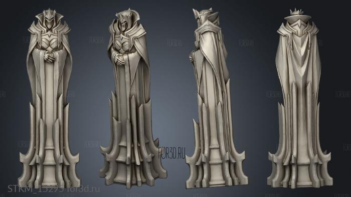 Paladin Chess Black queen stl model for CNC