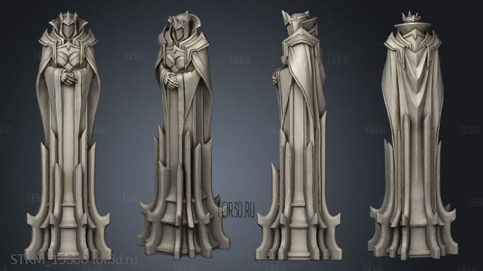 Paladin Chess White queen stl model for CNC