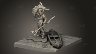 Рыбак из Замерзшей Рощи 3d stl модель для ЧПУ