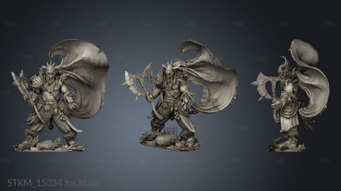 The Chernocryons Warrior stl model for CNC