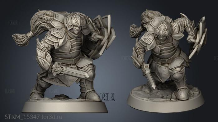 Fantasy Journey to Nidavellir Adamantine Knight stl model for CNC