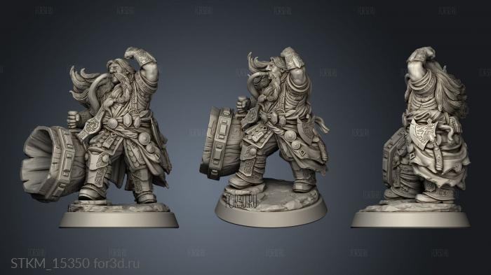 Fantasy Journey to Nidavellir Horn Blaster Bard stl model for CNC