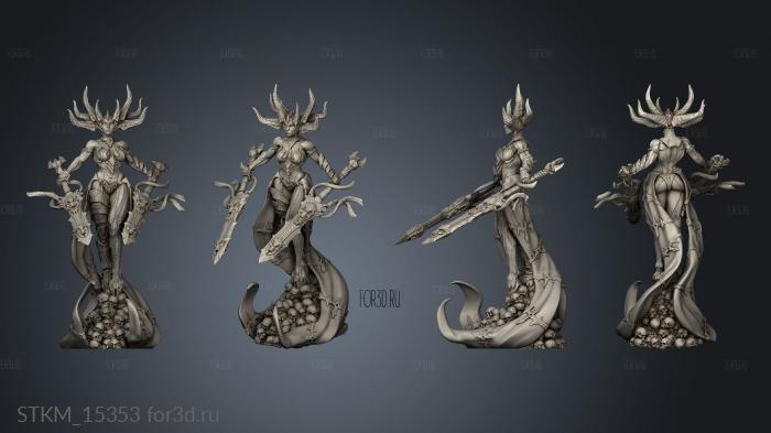Legion Fire Dem Queen Demon stl model for CNC