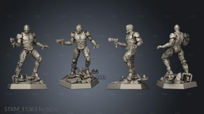 Neon Warrior Mecha Constable stl model for CNC