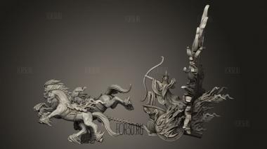 Аполлон На Солнечной Колеснице 3d stl модель для ЧПУ