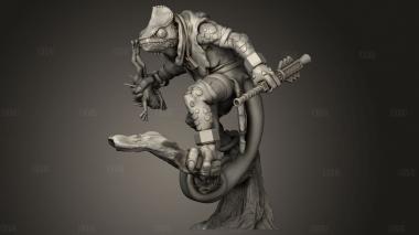 Хамелеоны 3d stl модель для ЧПУ