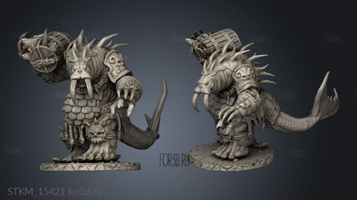 frostburn Horrors Tooth and Tusk Odoben stl model for CNC