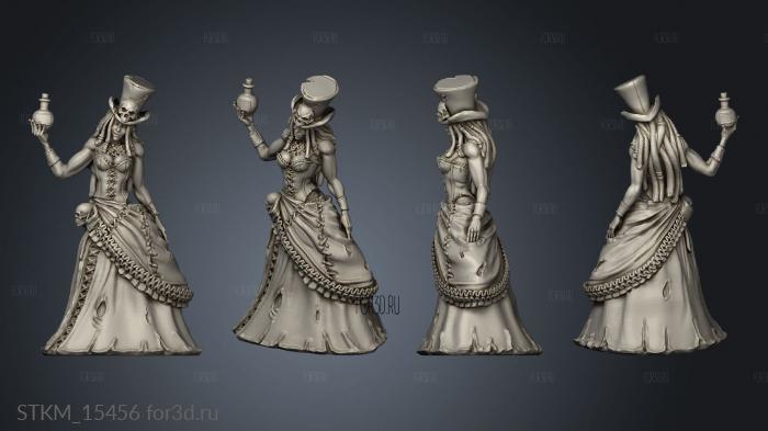 Puppet Show Potions Lady potion stl model for CNC