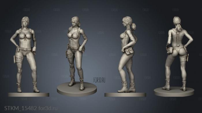 Quiet METAL GEAR THE PHANTOM PAIN stl model for CNC