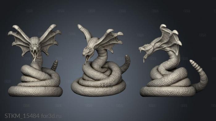 Forbidden Magic Familiars Era snake stl model for CNC