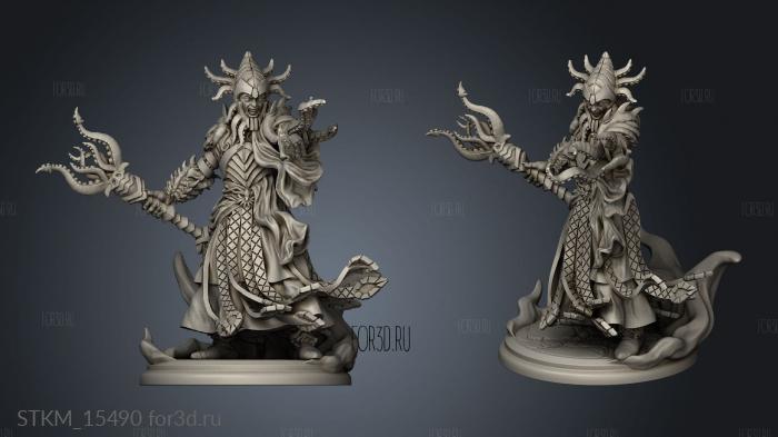 Forbidden Magic Warlock Era stl model for CNC