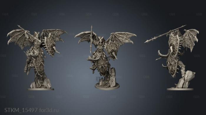 Rage Demon Back Cloth stl model for CNC